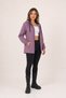 Women's Plum Color, Lined Hooded Waterproof and Wind-Resistant Raincoat - 4