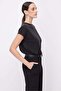 Women's Crew Neck Short Sleeve Blouse - 2
