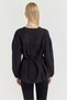 Women's Judge Collar Waist-Tied Shirt - 4