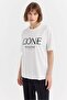 Women's Text Printed Basic T-Shirt - 6