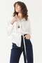 Women's patterned belted shirt - 7