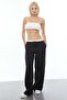 Waist Detailed Linen Trousers