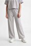 Girls' Elastic Waist Wide Leg Pants - 6