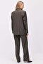 Women's Wide Leg Fabric Trousers - 3