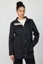 Women's Trench Coat with Tie Waist Detail - 2