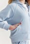 Girl's Hooded Soft Textured Sweat Top - 7