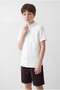 Boy's Short Sleeve Button down Collar Shirt