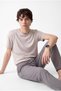 Men's Soft Textured Straight-Leg Pants - 5