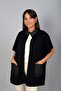 Women's Collared and Pocketed Hooded Poncho with Buttons on the Sides and Zipper on the Front - 2