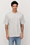 Men's Textured Crew Neck Oversize T-Shirt