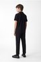 Boy's Elastic Waist Pants Textured Jogger Pants - 4