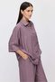 Women's Oversize Textured Double Sleeve Shirt - 3