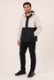 Men's Stone - Black, Contrast Dual Color, Hooded, Water and Wind Resistant Raincoat/Windbreaker - 5