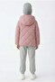 Girl's quilted patterned coat - 4