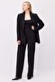 Women's Wide Leg Fabric Trousers - 3