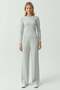Elastic Waist Ribbed Trousers