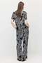 Women's Patterned Drawstring Waist Pants - 6
