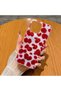 iPhone 13/14 Compatible (Internally Printed) Shiny Patterned Soft Transparent Stylish Phone Case with Shiny Sides
