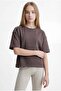 Girl's Striped Detailed T-Shirt - 2