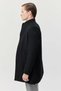 Men's Judge Collar Long Coat with Pockets - 3
