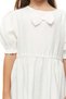 Girl's Elastic Waist Ribbon Detailed Dress - 7