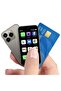XS15 Pro Super Mini Mobile Phone Android Quad Core Titanium Silver, Mobile Mini Smartphone Ultra Small Pocket Student Children Men and Women