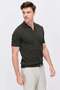 Men's Detailed Buttoned Knitwear Polo Collar T-Shirt - 3