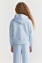 Girl's Hooded Soft Textured Sweat Top - 6