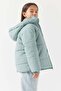 Girl's Hooded Puffer Coat - 3
