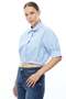Women's Half Sleeve Poplin Crop Shirt - 4