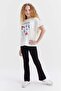 Girl's Leggings with Stitching Detail - 2