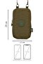 Women's Black Waterproof Crinkle Mini Phone Wallet Cross Shoulder Bag with Neck Strap - 2