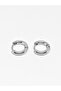 Silver Color Surgical Steel Hoop Earrings 4 Pieces - 2