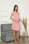 Maternity Nightgown Dressing Set with Lace Detail Dried Rose - 3