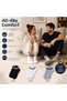 Wak Unisex Striped Short Bootie Socks 6 Pairs, 85% Cotton Recycled Yarn, Scented Fine Stitching, Black White Gray Daily Sports Socks - 5