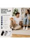 Wak Unisex Striped Short Bootie Socks 6 Pairs, 85% Cotton Recycled Yarn, Scented Fine Stitching, Black White Gray Daily Sports Socks - 2