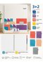 A4 3+2 Spiral 5-Cover Notebook – 5 Separate Sections, Colorful Covers for Each Section - 2