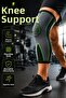 Compression Sports Knee Brace with Knee and Calf Support for Fitness Running Training