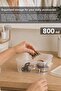 6-Piece Elora Storage Box - 800ml Lockable Lid Jewelry Makeup Organizer Closet Organizer Beige - 4