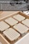 6-Piece Elora Storage Box - 800ml Lockable Lid Jewelry Makeup Organizer Closet Organizer Beige - 2
