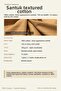 Shantuk Linen Look 100% Cotton Fabric 150 cm Beige - 5