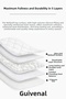 Lysa Single White Quilt |   Ultra Soft Silicone Filled Fluffy |   155X215 cm - 4
