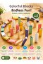 Wooden Versatile Montessori Building Blocks 48 Pieces - 4