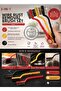 (1 Piece) Multi Thin Cleaning Brush for Joints, Bathroom, Kitchen, Detail Cleaning Brush) (3 Piece Wire Brush Copper Iron and Hard Plastic Cleaning Set) (1 Piece Magic Inox Stainless Wire Dish Sponge) - 2