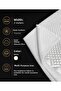 Quilted Bark Stitched Fabric 2 Meters – White
