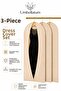 Evening Dress Cover Gamboç Beige Set of 3 60X160 cm Storage Organizer for Wardrobe Organizer Storage Bag