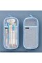 Transparent Mesh Zippered Pen Holder Large Capacity Pastel Pencil Case Organizer Color Options Available - 2