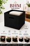 Black Felt Organizer Box 30X30X30 cm Foldable Multi-Purpose Organizer Basket Toy Closet Shelf Organizer