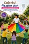 Parachute Skirt Wearable Play Parachute Skirt Rainbow Parachute Dance Show Activity Activity Kindergarten Nursery Group Garden Game Gymnastic Game