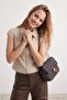 Black Tweed Women's Medium Shoulder Bag Takaw27Oc00005 - 2
